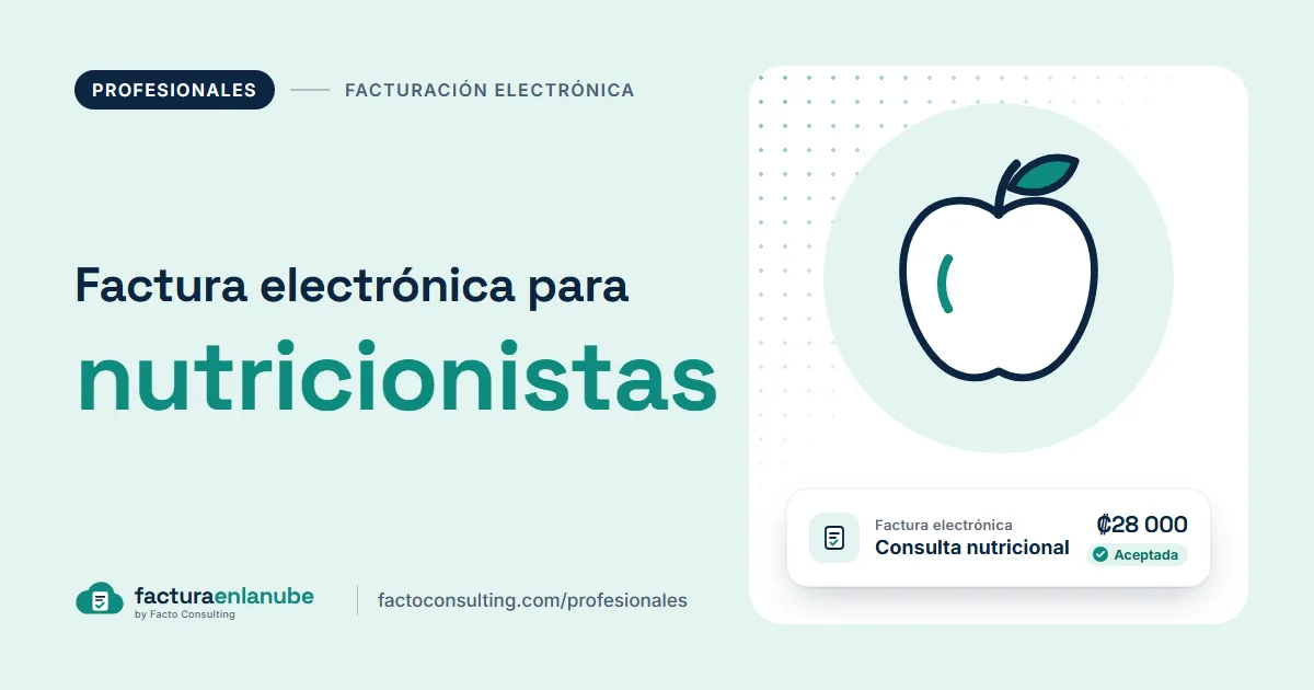 Facturación electrónica para nutricionistas en Costa Rica