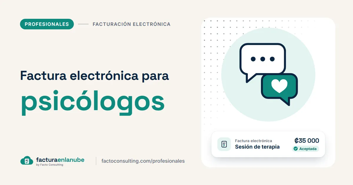 Facturación electrónica para psicólogos en Costa Rica